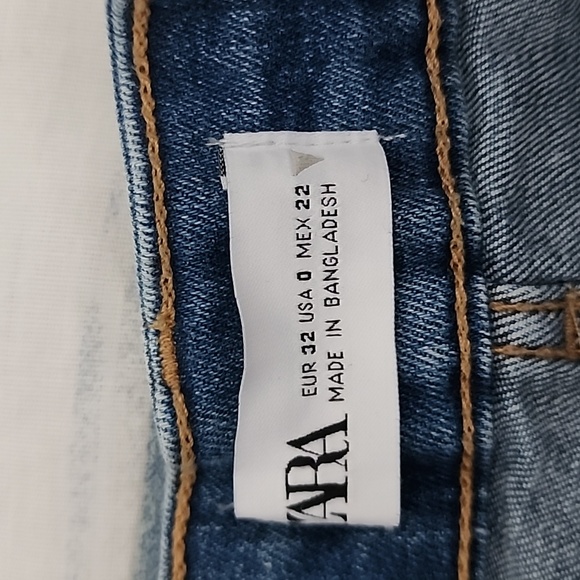 Zara jeans shorts USA size 0 - Picture 2 of 3